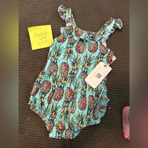 Baby girl Bums and Roses bamboo nwt